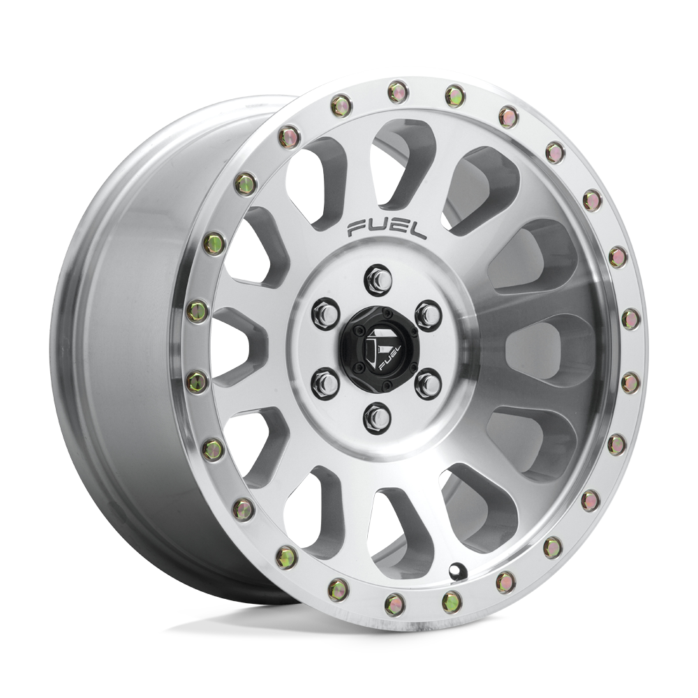 Fuel 1PC D647 VECTOR DIAMOND CUT MACHINED WITH CLEAR COAT WITH 18X9