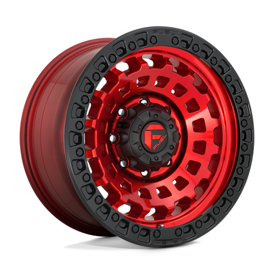 Fuel 1PC D632 ZEPHYR CANDY RED BLACK BEAD RING 17X9