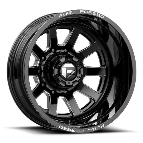 Fuel Mono DE09 FF09D MATTE BLACK MILLED 20X8.25