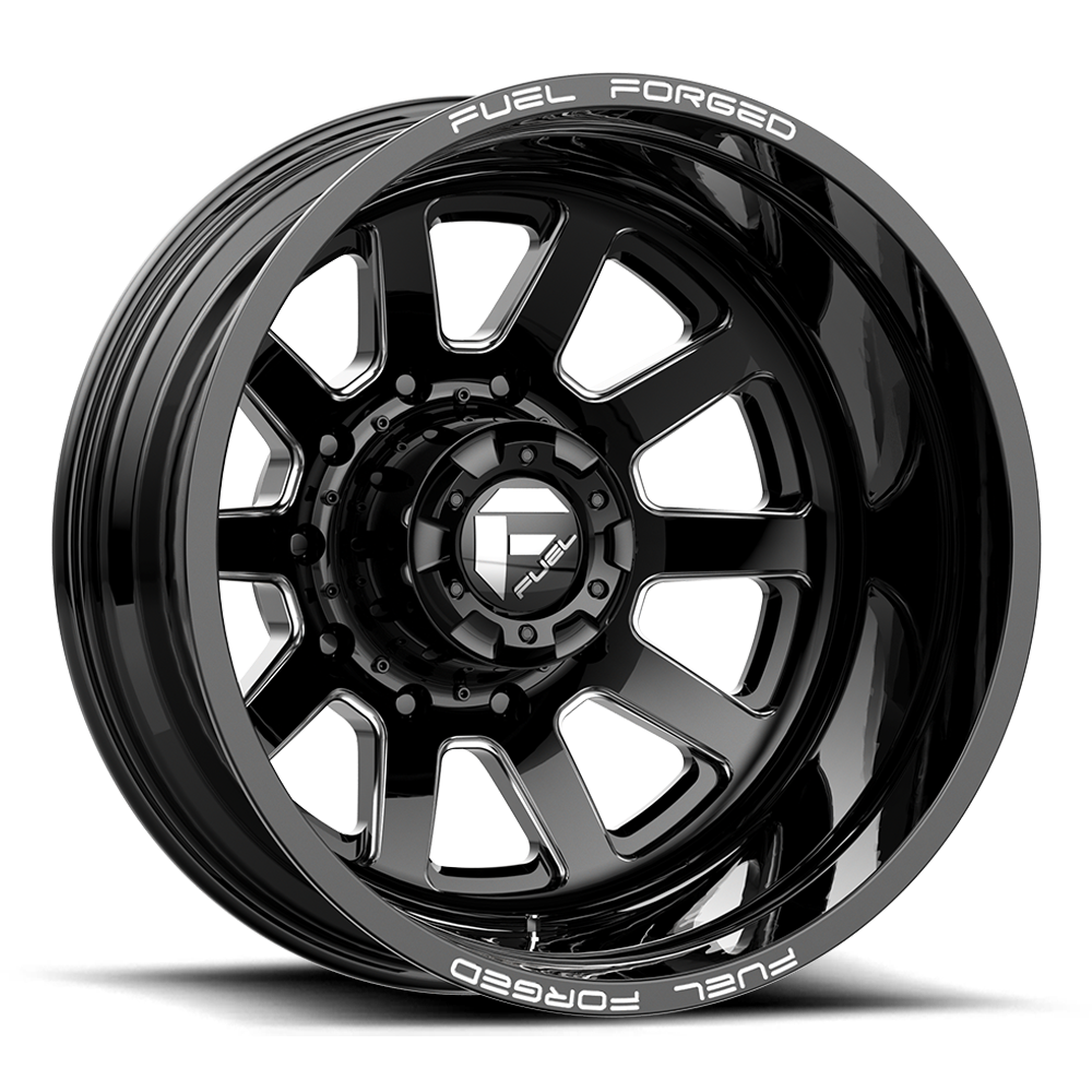 Fuel Mono DE09 FF09D MATTE BLACK MILLED 20X8.25