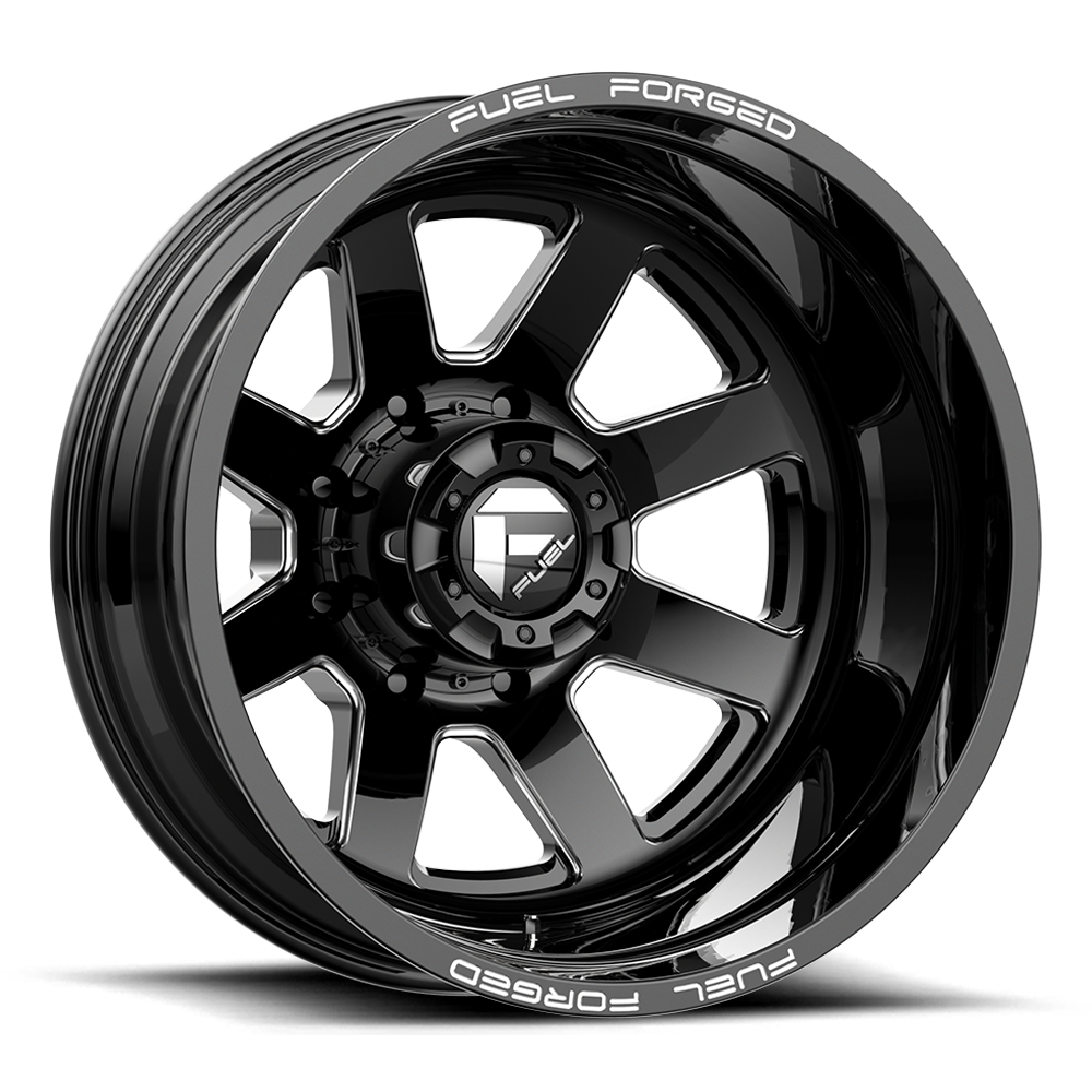 Fuel Mono DE09 FF09D MATTE BLACK MILLED 20X8.25