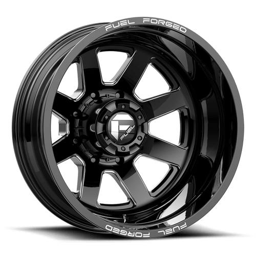 Fuel Mono DE09 FF09D MATTE BLACK MILLED 20X8.25