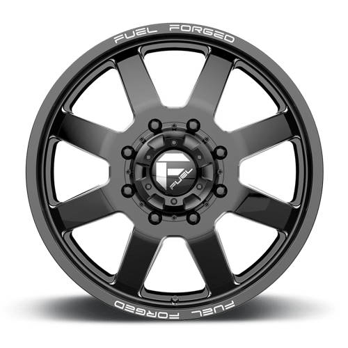 Fuel Mono DE09 FF09D MATTE BLACK MILLED 20X8.25