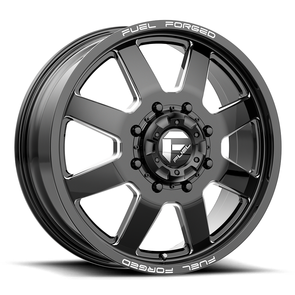 Fuel Mono DE09 FF09D MATTE BLACK MILLED 20X8.25