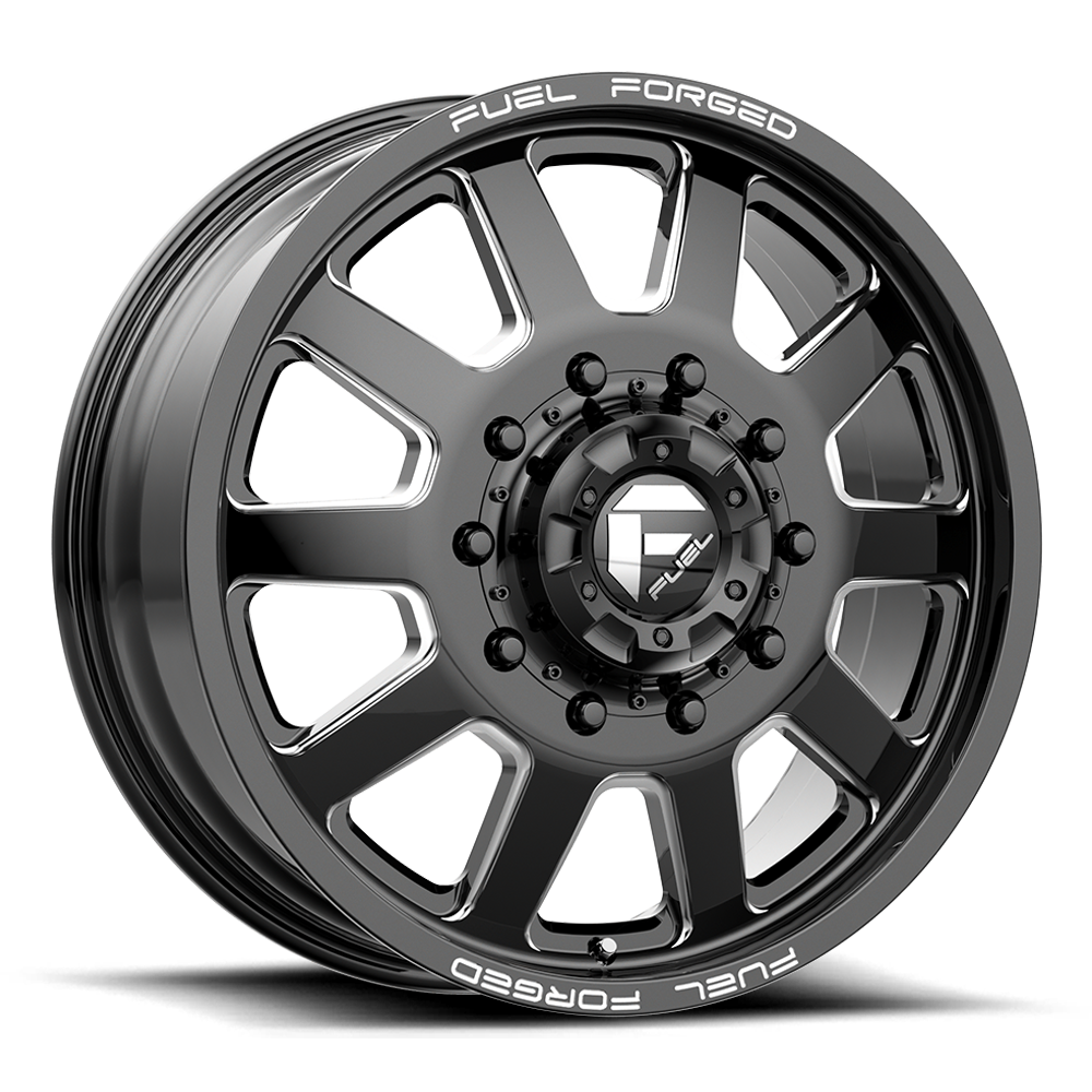 Fuel Mono DE09 FF09D MATTE BLACK MILLED 24X8.25