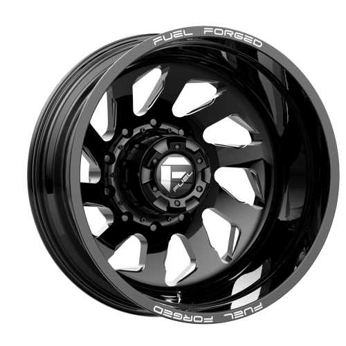 Fuel Mono DD39 FF39D GLOSS BLACK MILLED 22X8.25