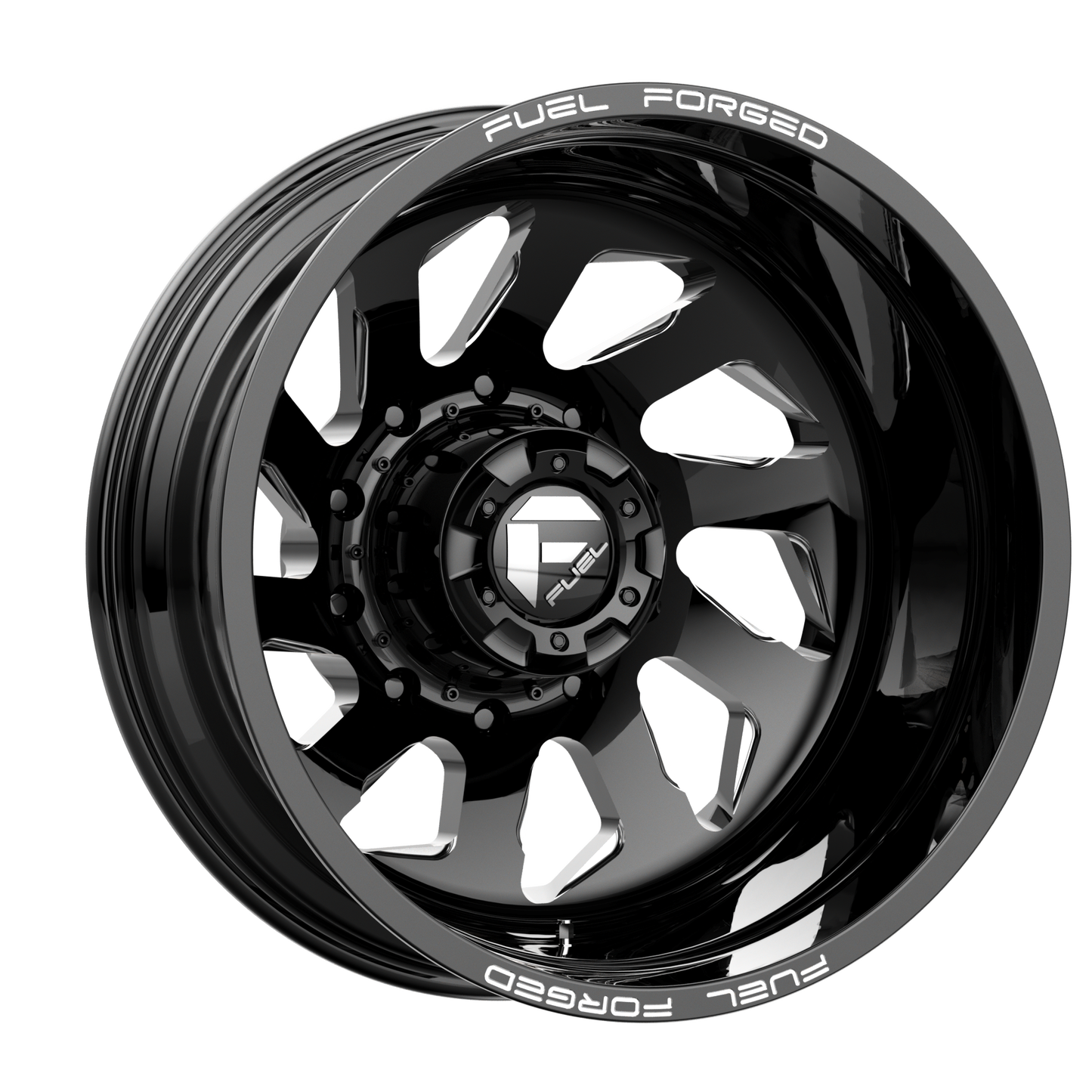 Fuel Mono DD39 FF39D GLOSS BLACK MILLED 22X8.25