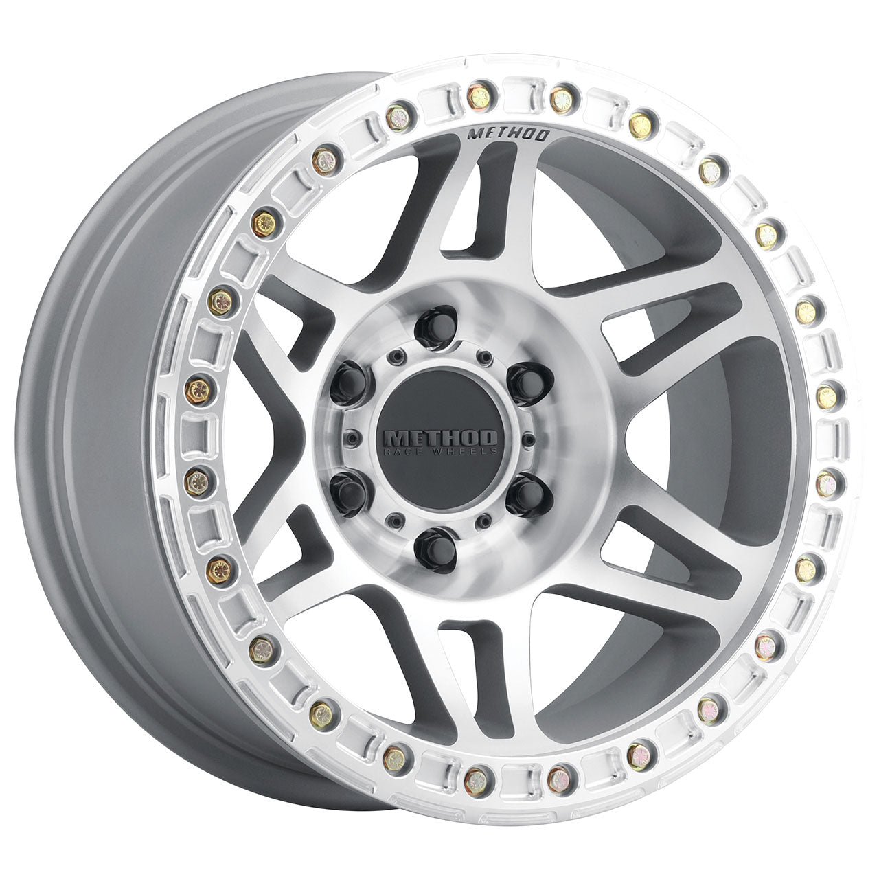 METHOD RACE WHEELS MR106 BEADLOCK Machined Clear Coat 17X9