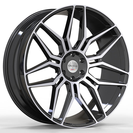 GIOVANNA BOGOTA Gloss Black Machined Face 22X9