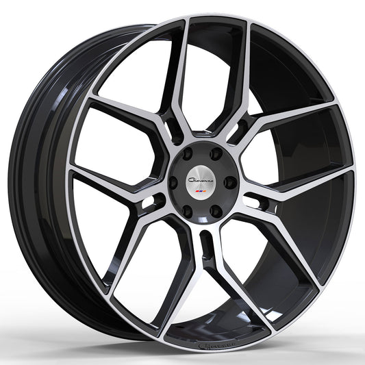 GIOVANNA HALEB Gloss Black Machined Face 26X10