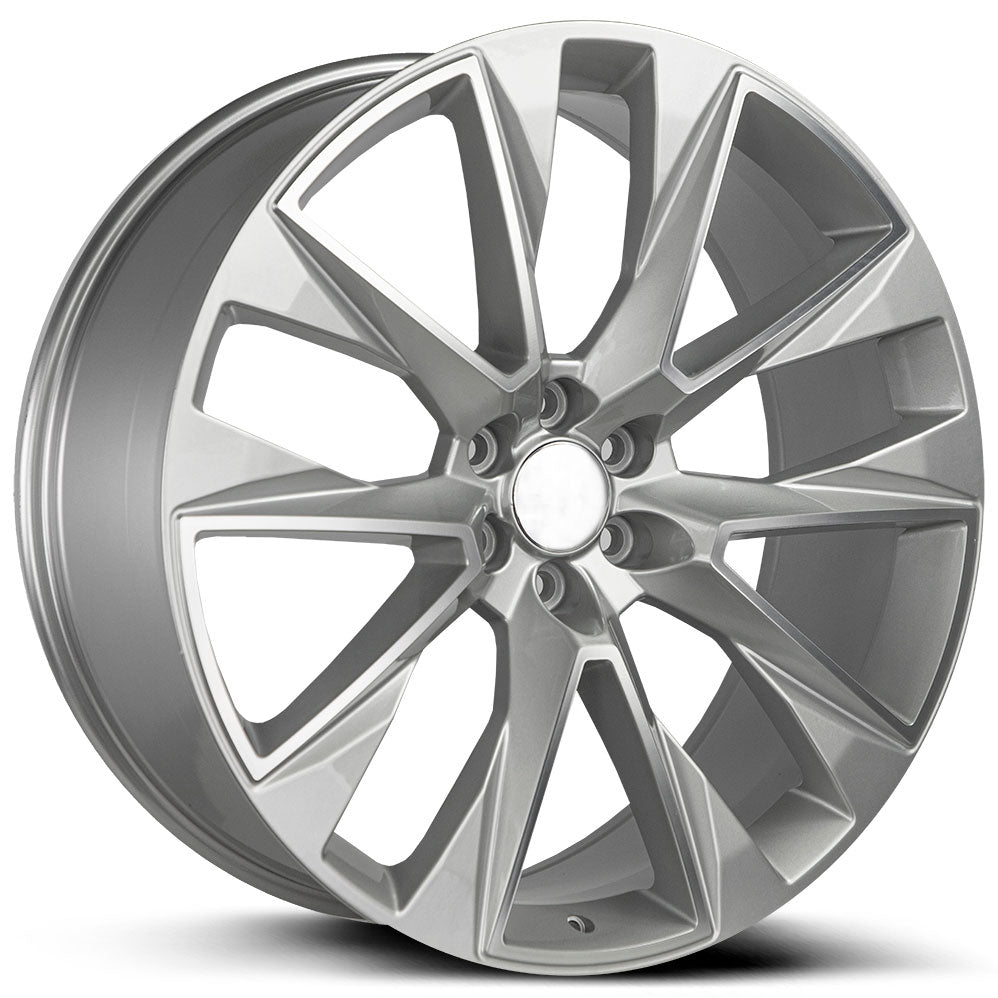 WHEEL REPLICAS BY STRADA SILVERADO Silver Machined Face 26X10