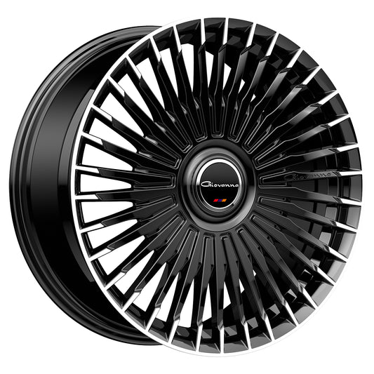 GIOVANNA TULUM Gloss Black Machined Tips 24X10