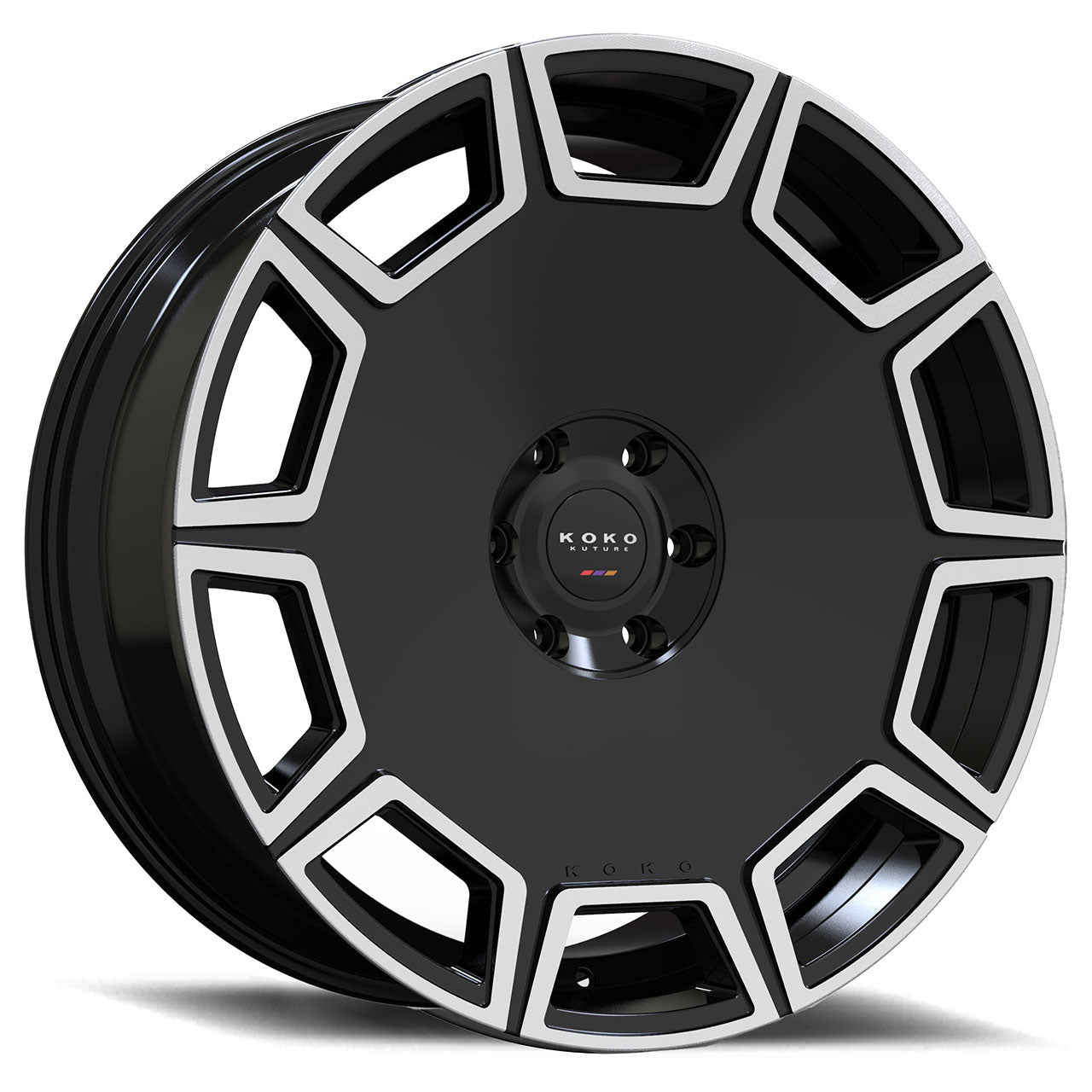 KOKO KUTURE SICILY Gloss Black Machined Face 22X9
