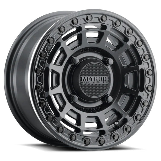 METHOD RACE WHEELS MR415 BEADLOCK Matte Black Center w/ Gloss Black Ring 15X10