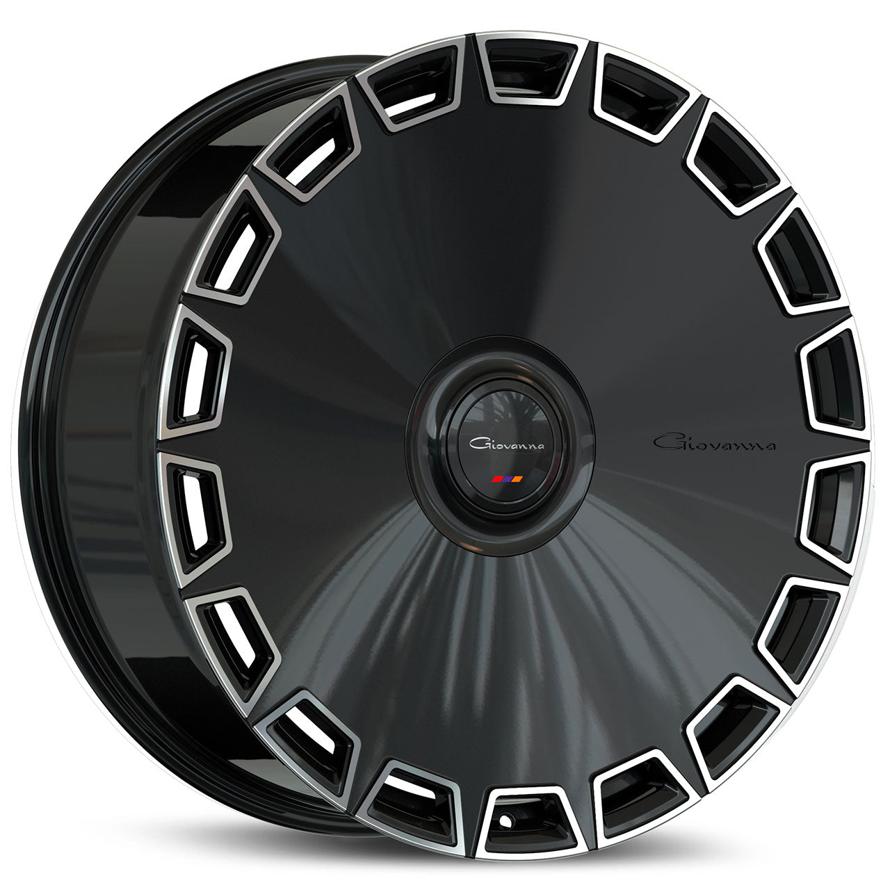 GIOVANNA DICOTTO Gloss Black Machined Face 22X10