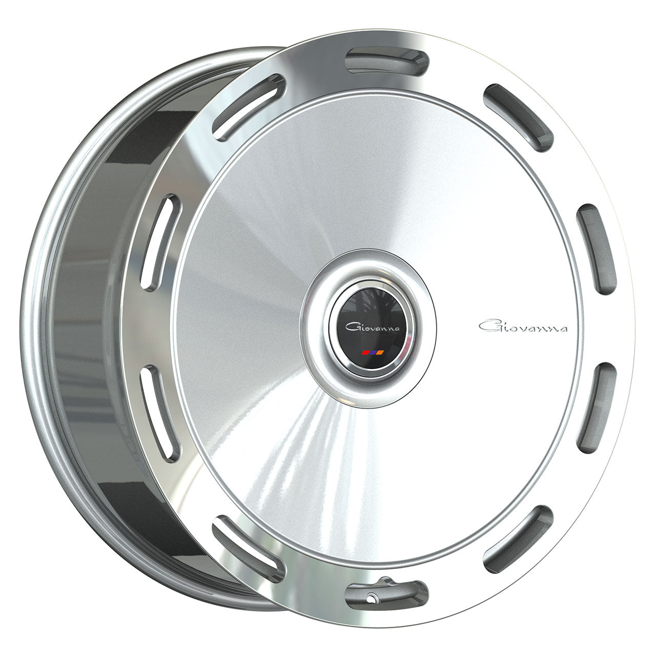 GIOVANNA AMUR Silver Machined Face Center / Polished Lip 24X10