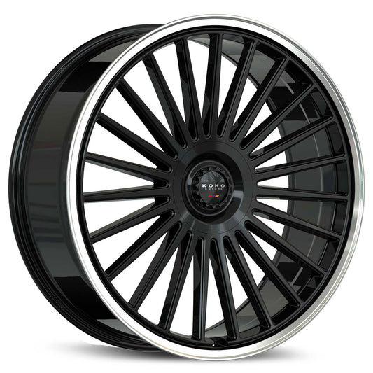 KOKO KUTURE PARLATO 24-26 Gloss Black Center / Polished Lip 24X10