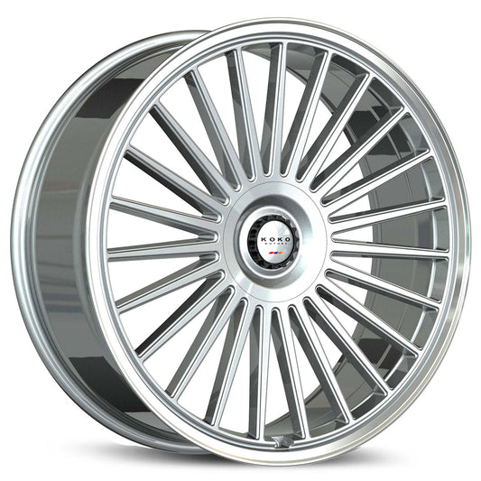 KOKO KUTURE PARLATO 24-26 Silver Machined Face Center / Polished Lip 24X10