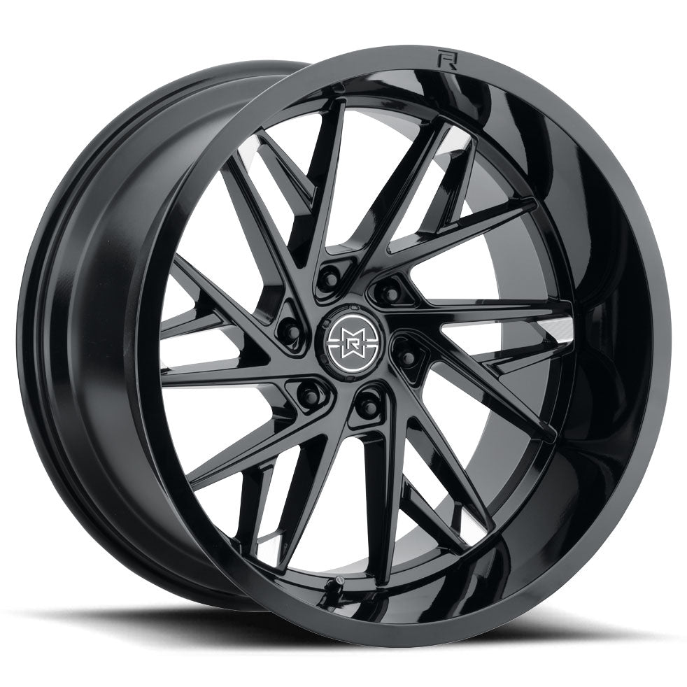 METHOD RACE WHEELS MR801 Gloss Black w/CNC Machined Accents 20X10