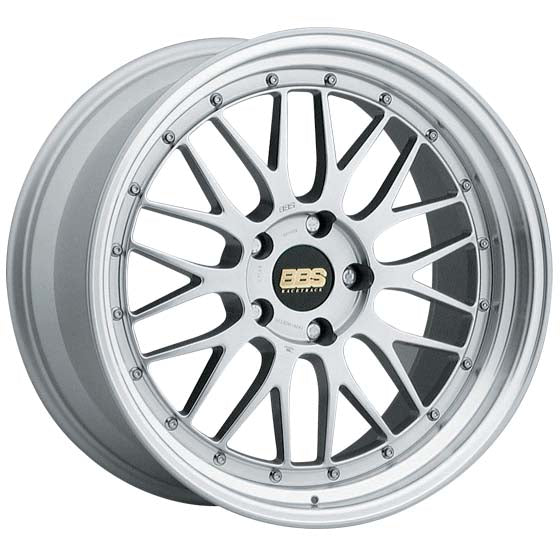 BBS LM Diamond Silver Painted Center w/Diamond Cut Rim & Clear Protective Top Coat 17X8