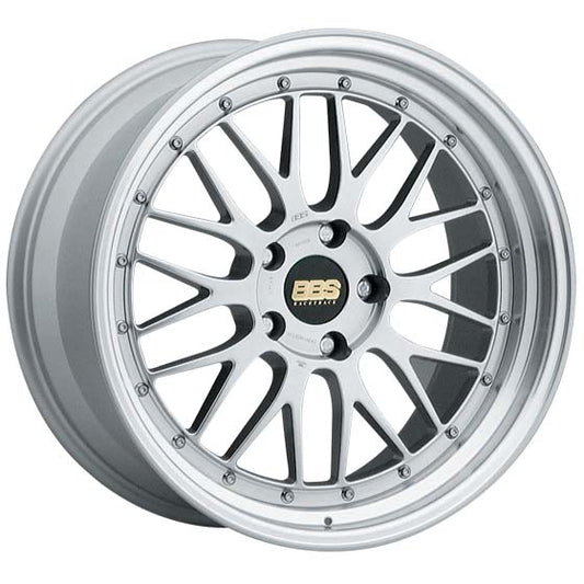 BBS LM Diamond Silver Painted Center w/Diamond Cut Rim & Clear Protective Top Coat 17X8