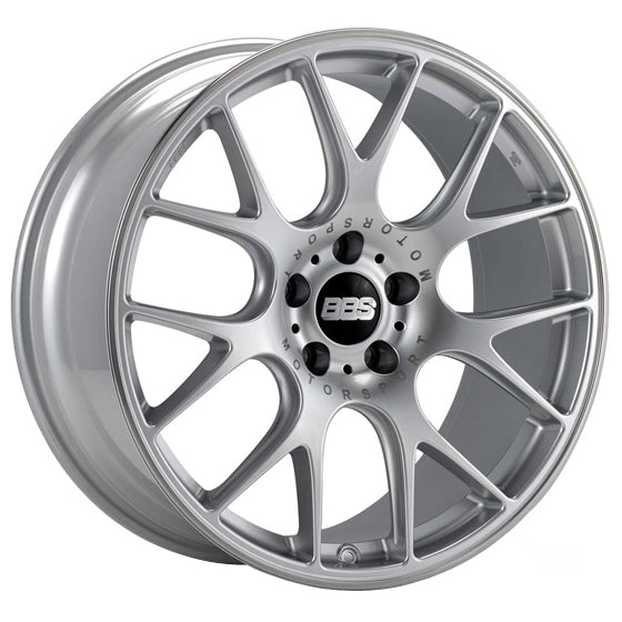 BBS CHR Brilliant Silver w/Motorsport Logo & Polished Stainless Steel Rim Protector 19X11