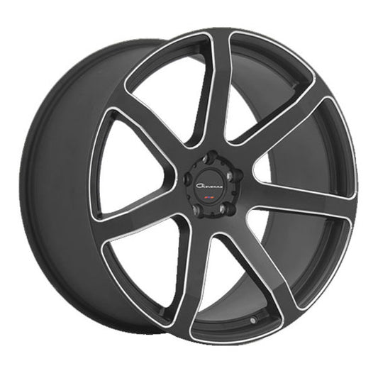 GIOVANNA ANDROS Matte Black w/CNC Machined Accents 20X8.5