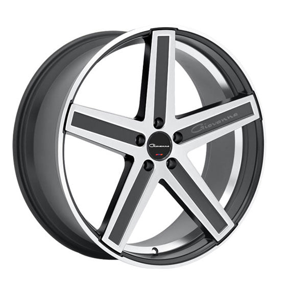 GIOVANNA DRAMUNO-5 Satin Black Machined Face 22X10.5