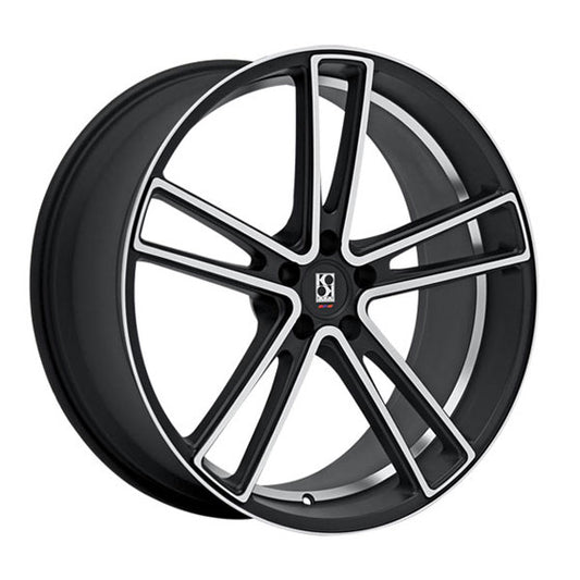 KOKO KUTURE MASSA-5 Satin Black Machined Face 22X10.5