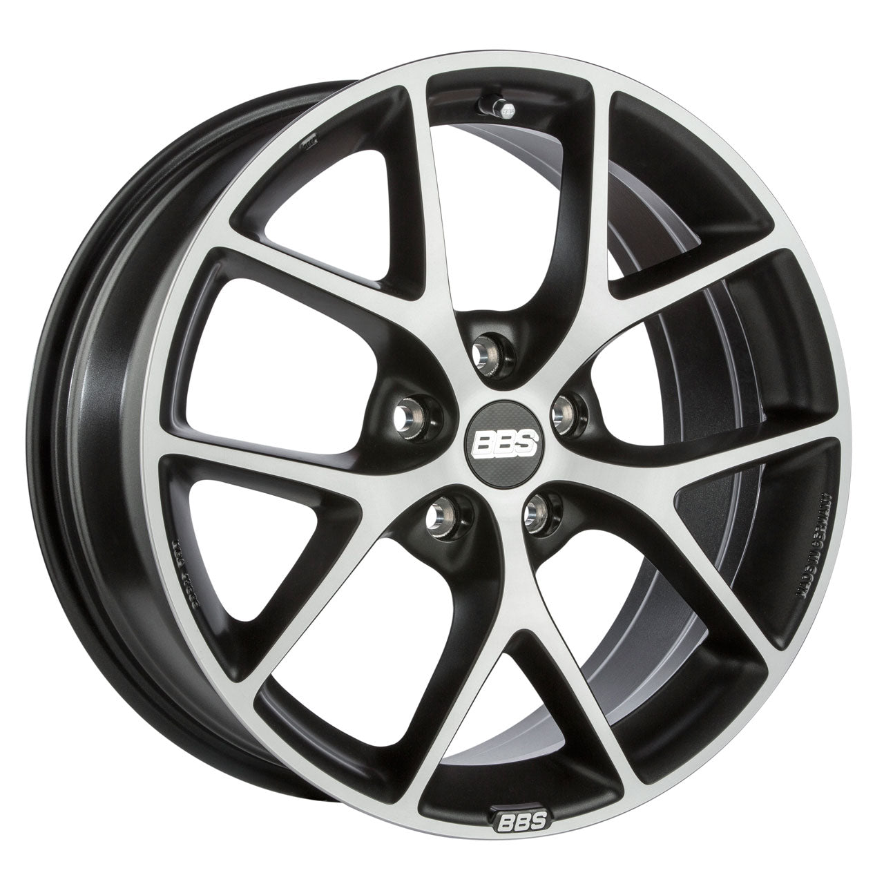 BBS SR Volcano Grey w/Diamond Cut Face & Clear Protective Top Coat 17X8