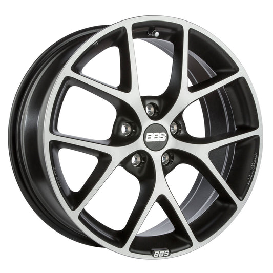 BBS SR Volcano Grey w/Diamond Cut Face & Clear Protective Top Coat 17X8