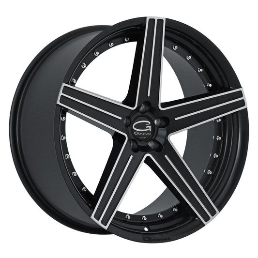 GIOVANNA DUBLIN-5 Satin Black Machined Face 20X10