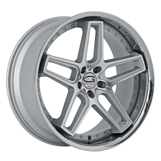 GIOVANNA AUSTIN Silver Machined Face Center / Stainless Steel Chrome Lip 22X9