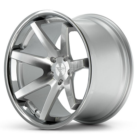 FERRADA FR1 Silver Machined Face Center / Chrome Lip 22X10.5