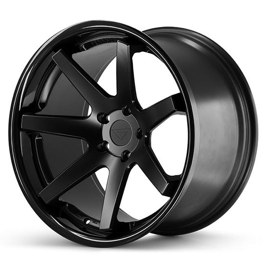 FERRADA FR1 Matte Black Center w/Gloss Black Lip 22X9