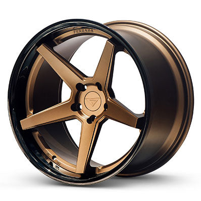 FERRADA FR3 Matte Bronze Center w/Gloss Black Lip 22X10.5