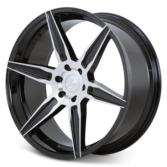 FERRADA FT2 Gloss Black Machined Face 22X10.5