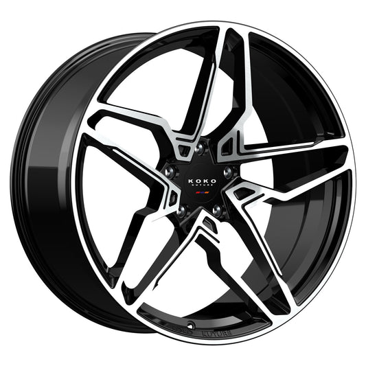 KOKO KUTURE BRAGA Gloss Black Machined Face 20X8.5