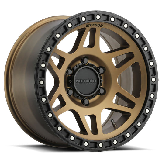 METHOD RACE WHEELS MR312 Bronze w/Matte Black Street Lock Lip 17X9