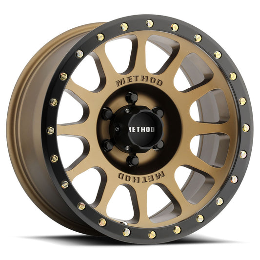 METHOD RACE WHEELS MR305 NV Bronze w/Matte Black Street Lock Lip 16X8