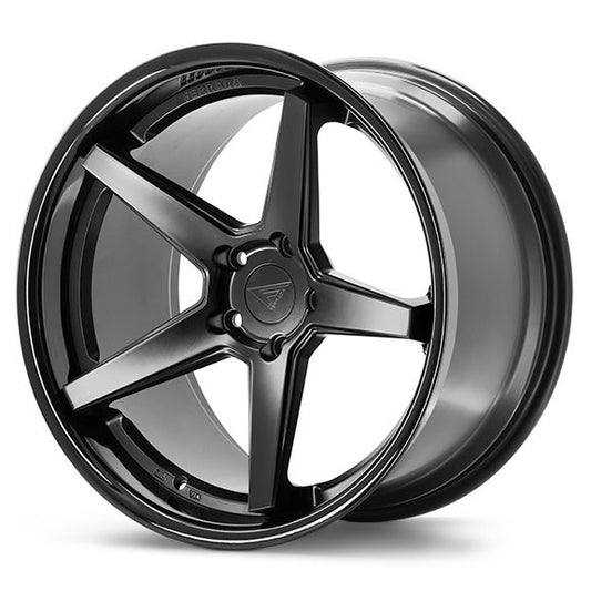 FERRADA FR3 Matte Black Center w/Gloss Black Lip 22X9.5