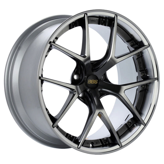 BBS RI-S Diamond Black Painted Center w/Diamond Cut Rim & Clear Protective Top Coat 20X10