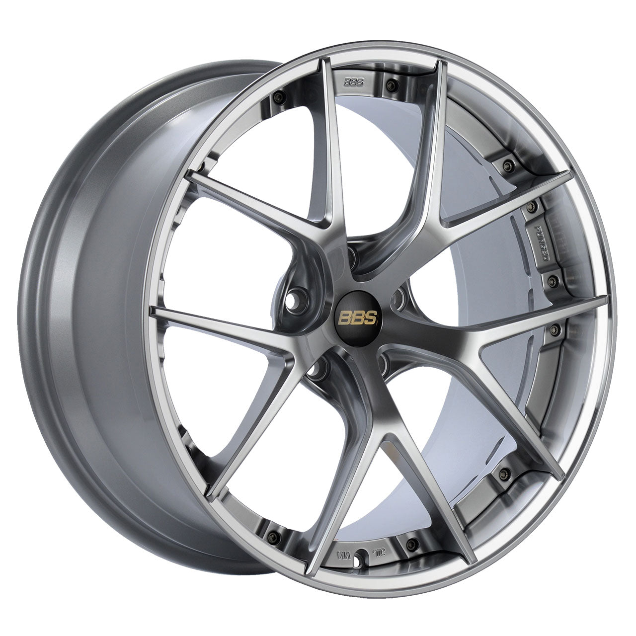 BBS RI-S Diamond Silver Painted Center w/Diamond Cut Rim & Clear Protective Top Coat 20X9