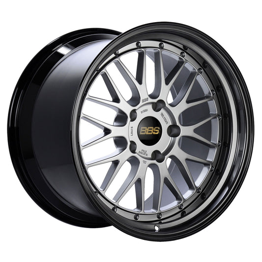BBS LM Diamond Silver Center w/Diamond Cut Lip and Black Inner Barrel 20X9