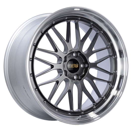 BBS LM Diamond Black Painted Center w/Diamond Cut Rim & Clear Protective Top Coat 20X8.5