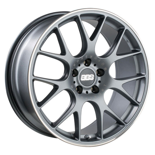 BBS CHR Titanium Paint w/Polished Stainless Steel Rim Protector 18X9