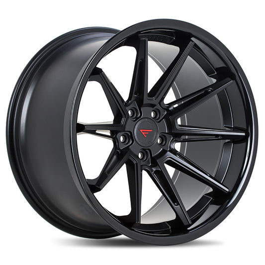 FERRADA CM2 Matte Black Center w/Gloss Black Lip 22X9.5