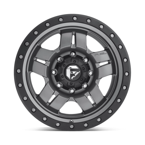Fuel 1PC D558 ANZA MATTE GUN METAL BLACK BEAD RING 20X10