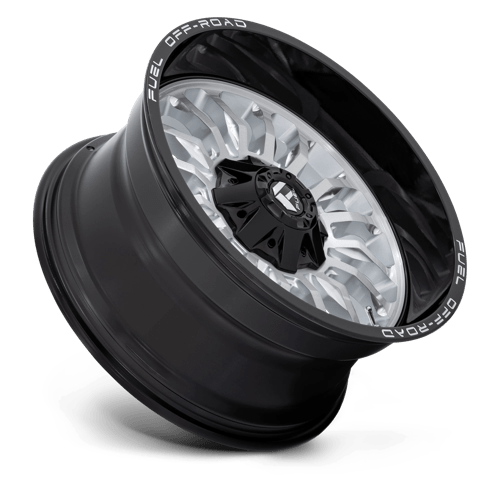 Fuel 1PC D798 ARC SILVER BRUSHED FACE WITH MILLED BLACK LIP 20X10