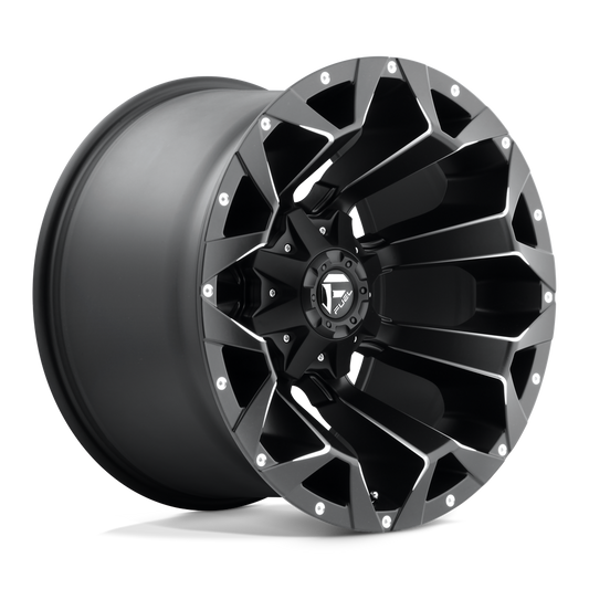Fuel 1PC D546 ASSAULT MATTE BLACK MILLED 20X12